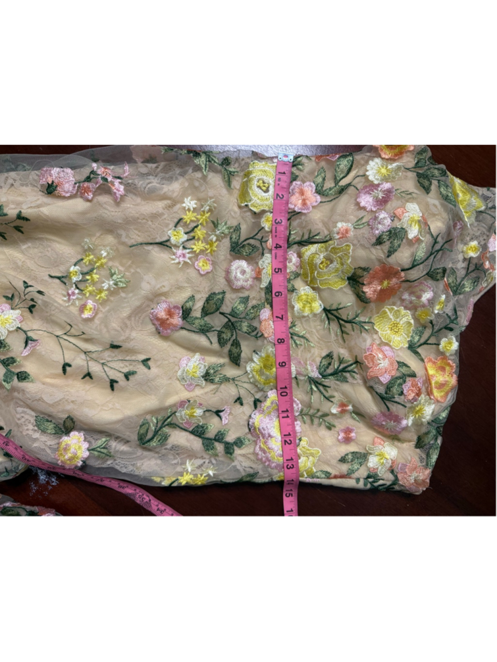 Mac Duggal Floral Embroidered One Shoulder Formal Gown Size 4 AS IS - Picture 5 of 13
